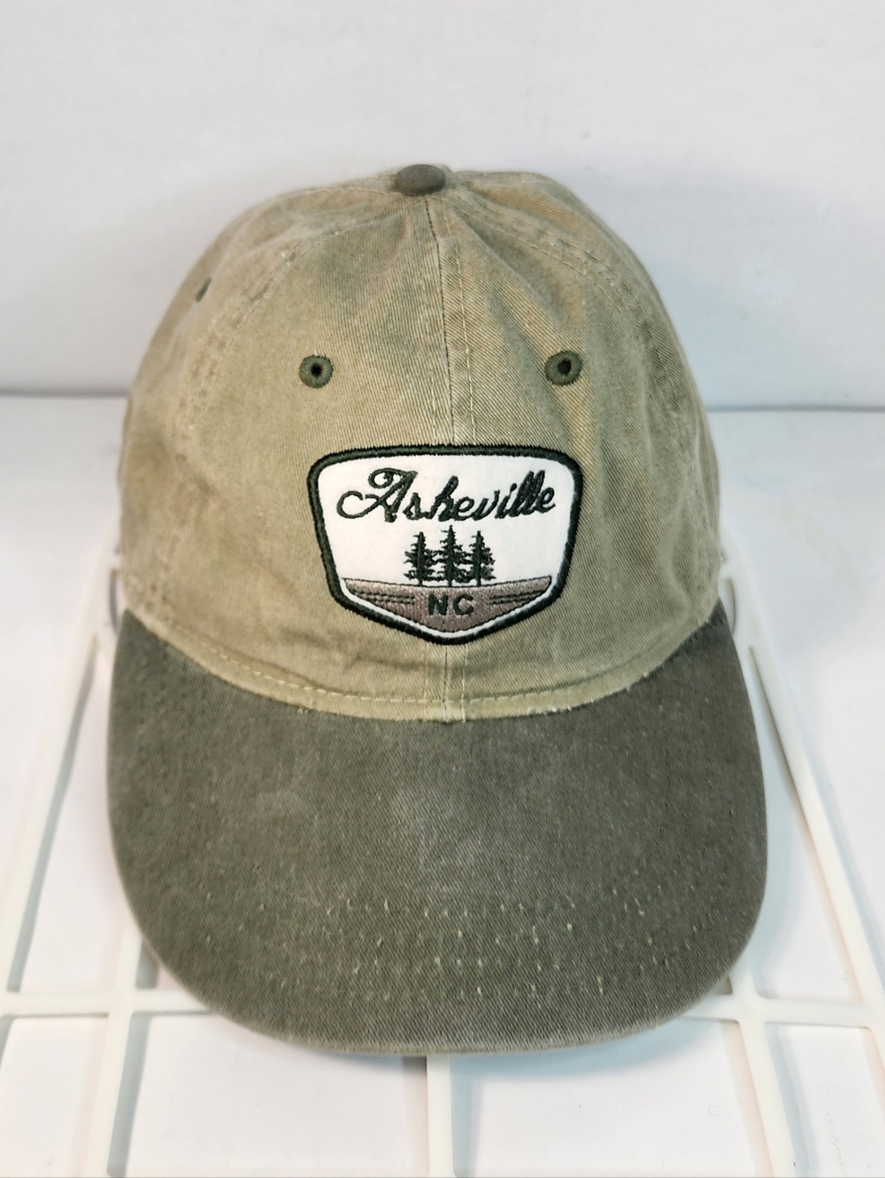 VTG Ouray Asheville NC Adjustable Strap-Back Cloth Ball Cap Hat.